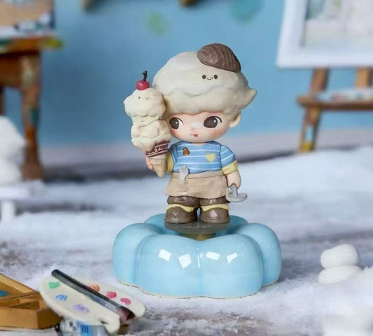 Spinning Dimoo Figurine – Ceramic Desk Decor